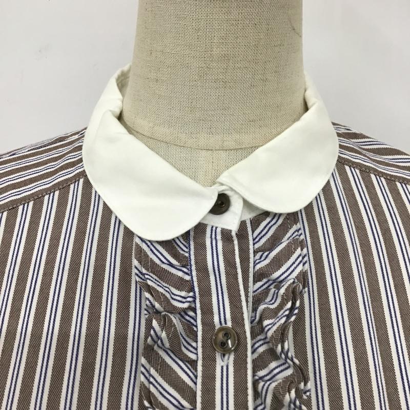バーバリーブルーレーベル BURBERRY BLUE LABEL シャツ、ブラウス 半袖 38 ストライプ マルチカラー / マルチカラー /  レディース USED 古着 中古 10104171