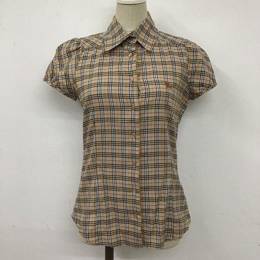 バーバリーブルーレーベル BURBERRY BLUE LABEL シャツ、ブラウス 半袖 チェックシャツ 38 チェック マルチカラー / マルチカラー /  レディース USED 古着 中古 10104172