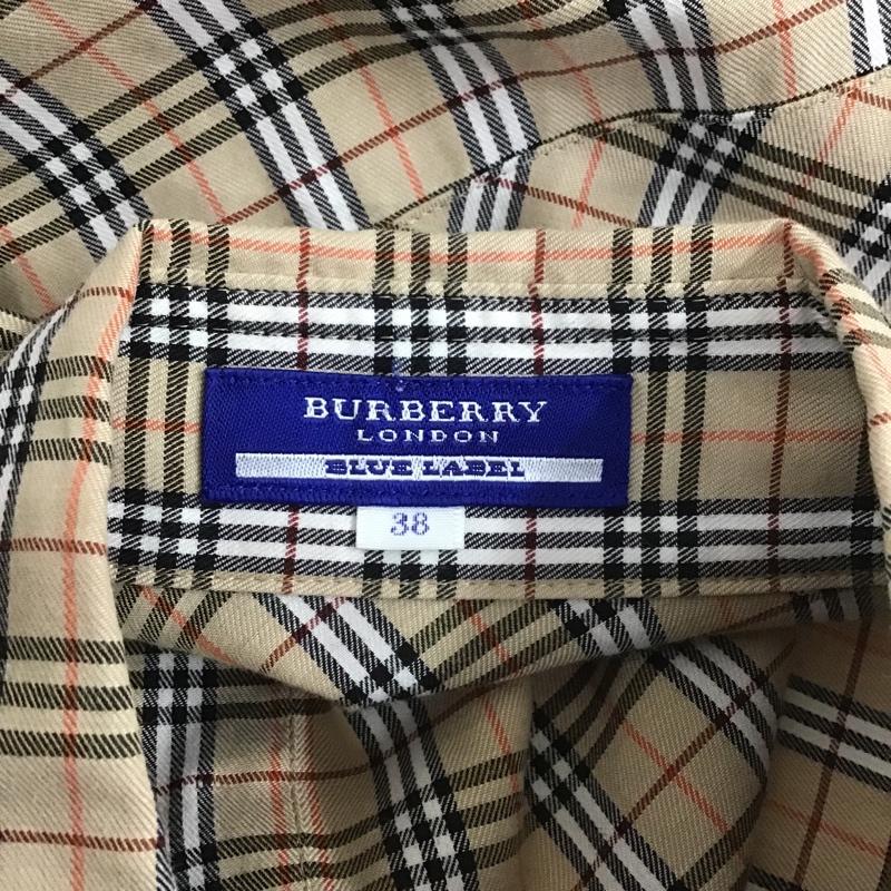 バーバリーブルーレーベル BURBERRY BLUE LABEL シャツ、ブラウス 半袖 チェックシャツ 38 チェック マルチカラー / マルチカラー /  レディース USED 古着 中古 10104172