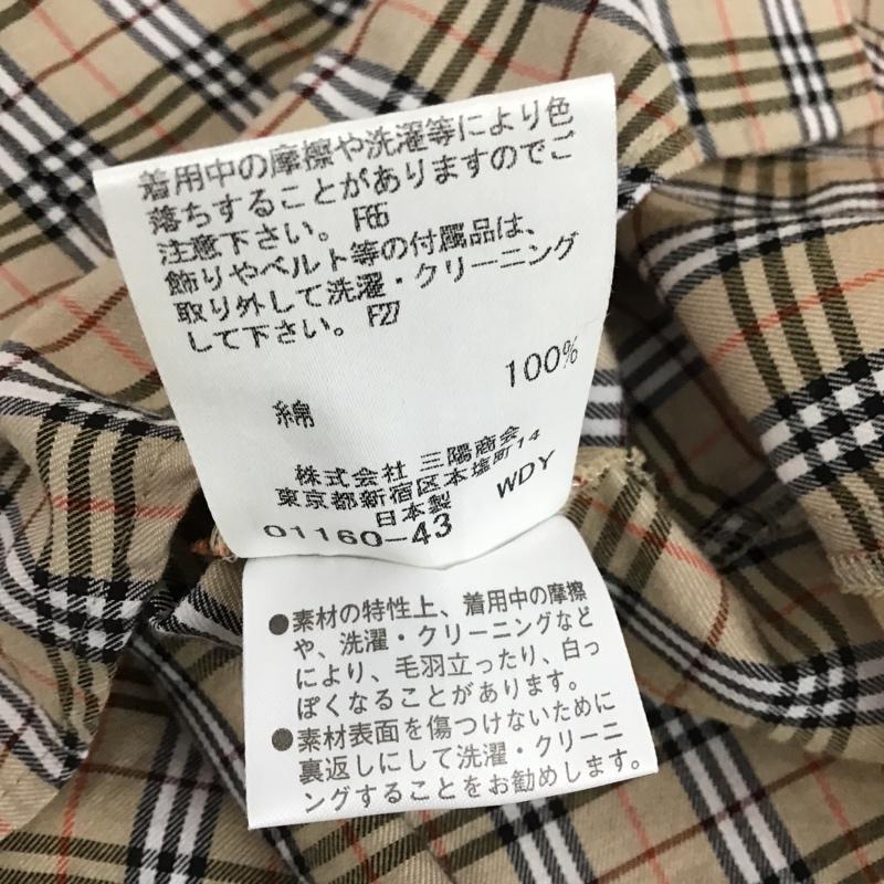 バーバリーブルーレーベル BURBERRY BLUE LABEL シャツ、ブラウス 半袖 チェックシャツ 38 チェック マルチカラー / マルチカラー /  レディース USED 古着 中古 10104172