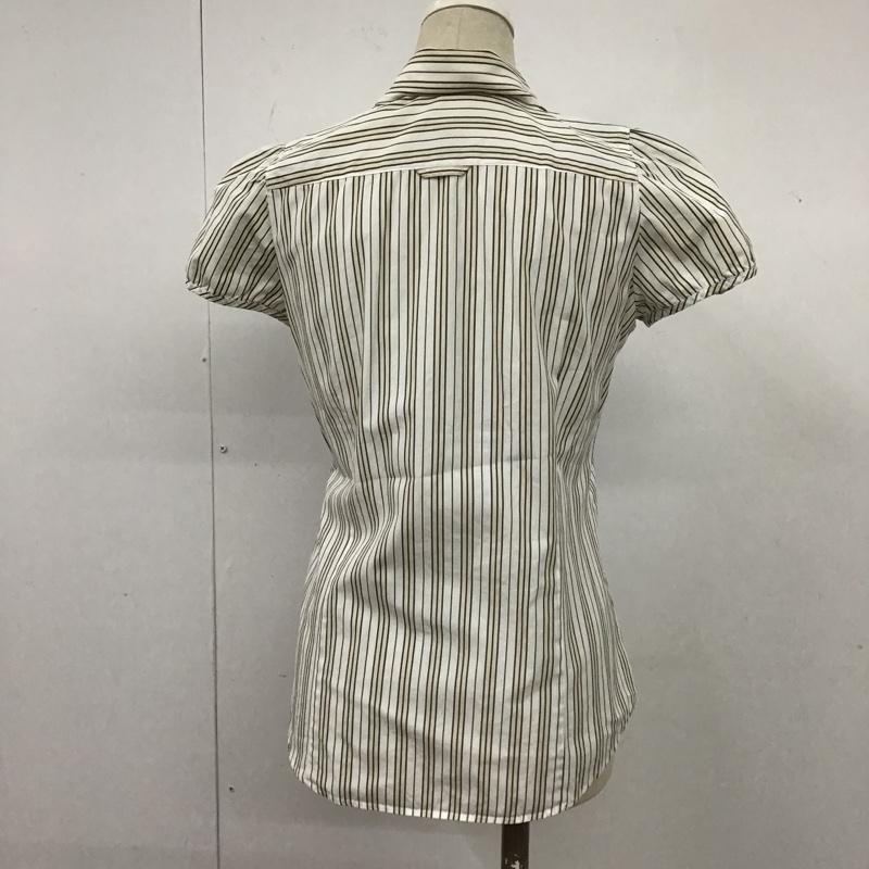 バーバリーブルーレーベル BURBERRY BLUE LABEL シャツ、ブラウス 半袖 38 ストライプ マルチカラー / マルチカラー /  レディース USED 古着 中古 10104173