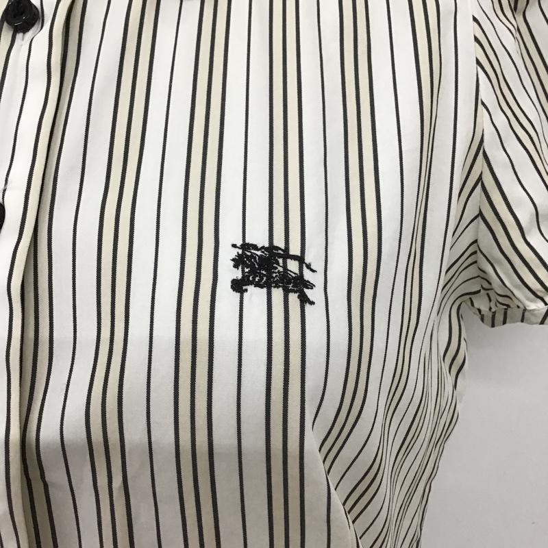 バーバリーブルーレーベル BURBERRY BLUE LABEL シャツ、ブラウス 半袖 38 ストライプ マルチカラー / マルチカラー /  レディース USED 古着 中古 10104173