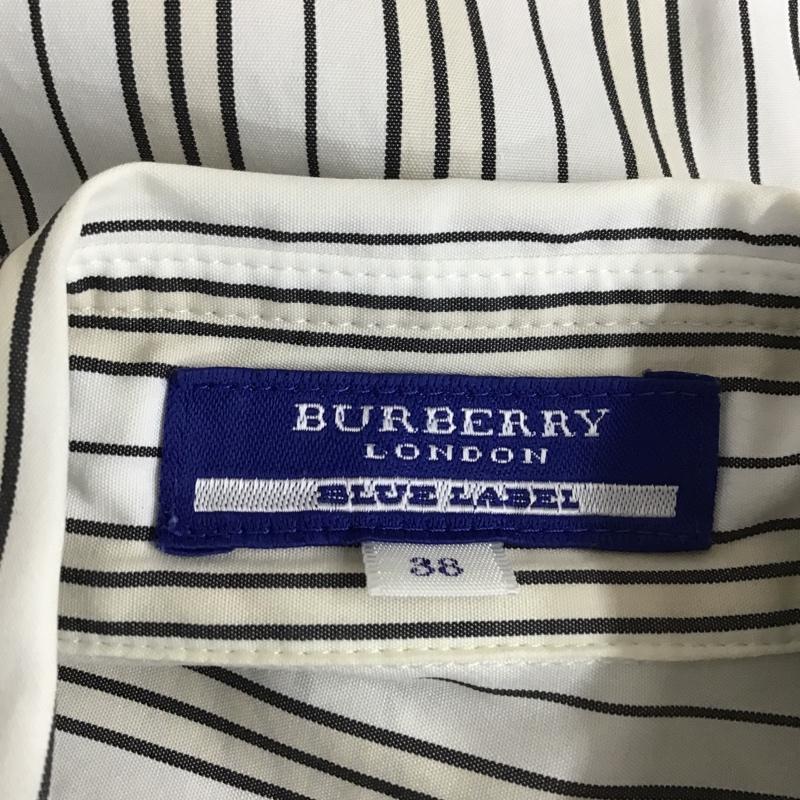 バーバリーブルーレーベル BURBERRY BLUE LABEL シャツ、ブラウス 半袖 38 ストライプ マルチカラー / マルチカラー /  レディース USED 古着 中古 10104173