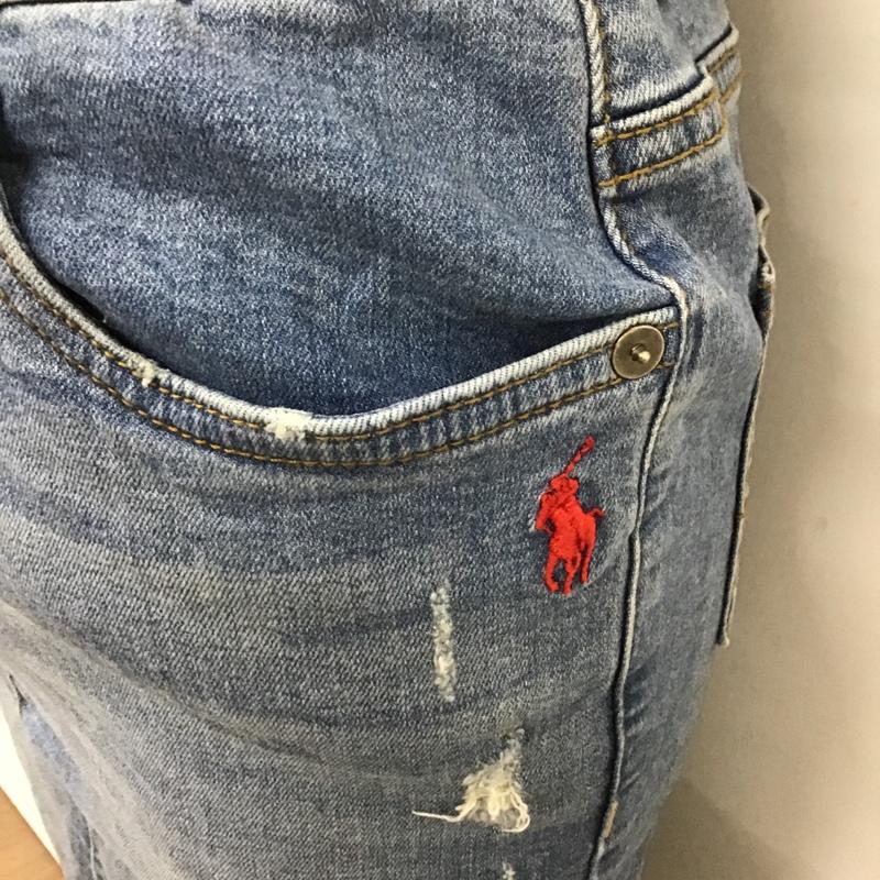 ラルフローレン RALPHLAUREN スカート ひざ丈スカート 26インチ 無地 インディゴ / インディゴ /  レディース USED 古着 中古 10104174