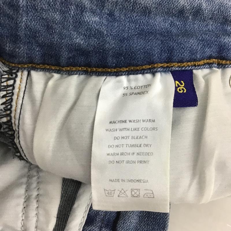 ラルフローレン RALPHLAUREN スカート ひざ丈スカート 26インチ 無地 インディゴ / インディゴ /  レディース USED 古着 中古 10104174