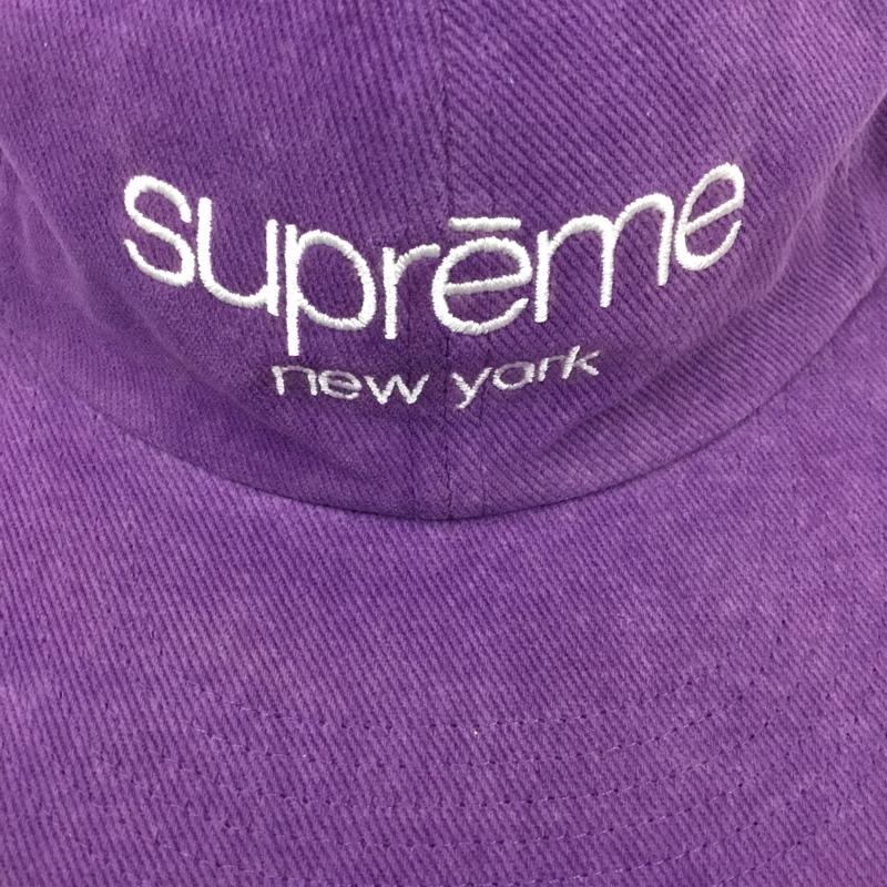 シュプリーム Supreme 帽子 キャップ コーデュロイ 6パネル ロゴ、文字 紫 / パープル /  メンズ USED 古着 中古 10104178