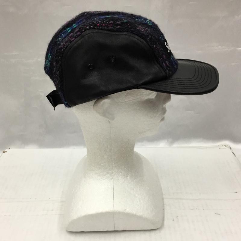 シュプリーム Supreme 帽子 キャップ MAGEE ツイード レザー 13FW ロゴ、文字 黒 / ブラック /  メンズ USED 古着 中古 10104179