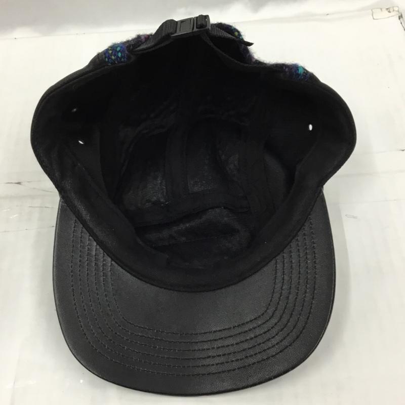 シュプリーム Supreme 帽子 キャップ MAGEE ツイード レザー 13FW ロゴ、文字 黒 / ブラック /  メンズ USED 古着 中古 10104179