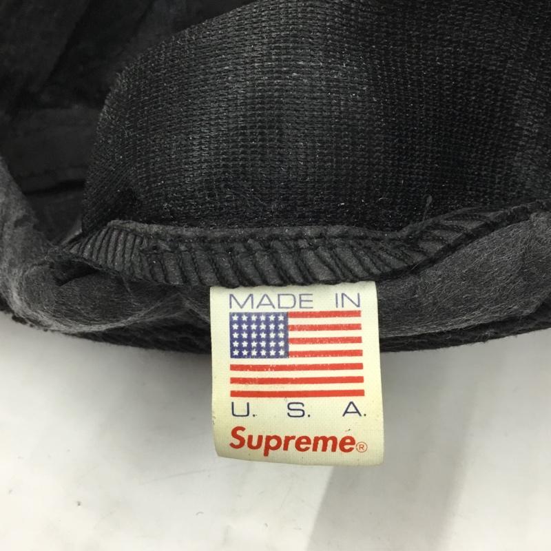 シュプリーム Supreme 帽子 キャップ MAGEE ツイード レザー 13FW ロゴ、文字 黒 / ブラック /  メンズ USED 古着 中古 10104179
