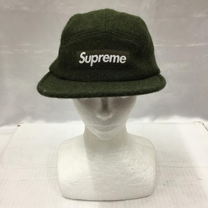 シュプリーム Supreme 帽子 キャップ HARRIS TWEED ハリスツイード キャンプキャップ ロゴ、文字 カーキ / カーキ /  メンズ USED 古着 中古 10104181