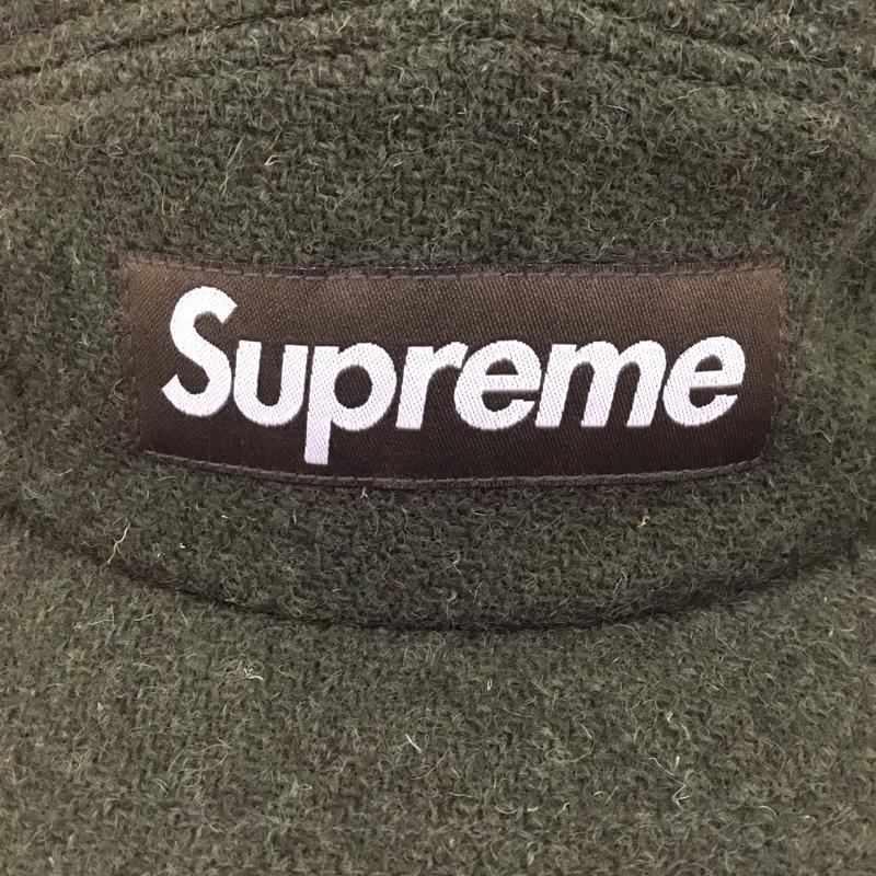シュプリーム Supreme 帽子 キャップ HARRIS TWEED ハリスツイード キャンプキャップ ロゴ、文字 カーキ / カーキ /  メンズ USED 古着 中古 10104181