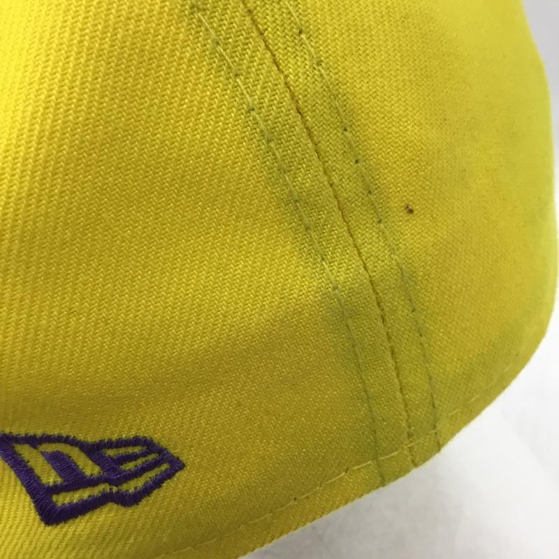 ニューエラ NEW ERA 帽子 キャップ 59FIFTY 58.7cm NY MLB ICY POP ロゴ、文字 黄 / イエロー /  メンズ USED 古着 中古 10104183