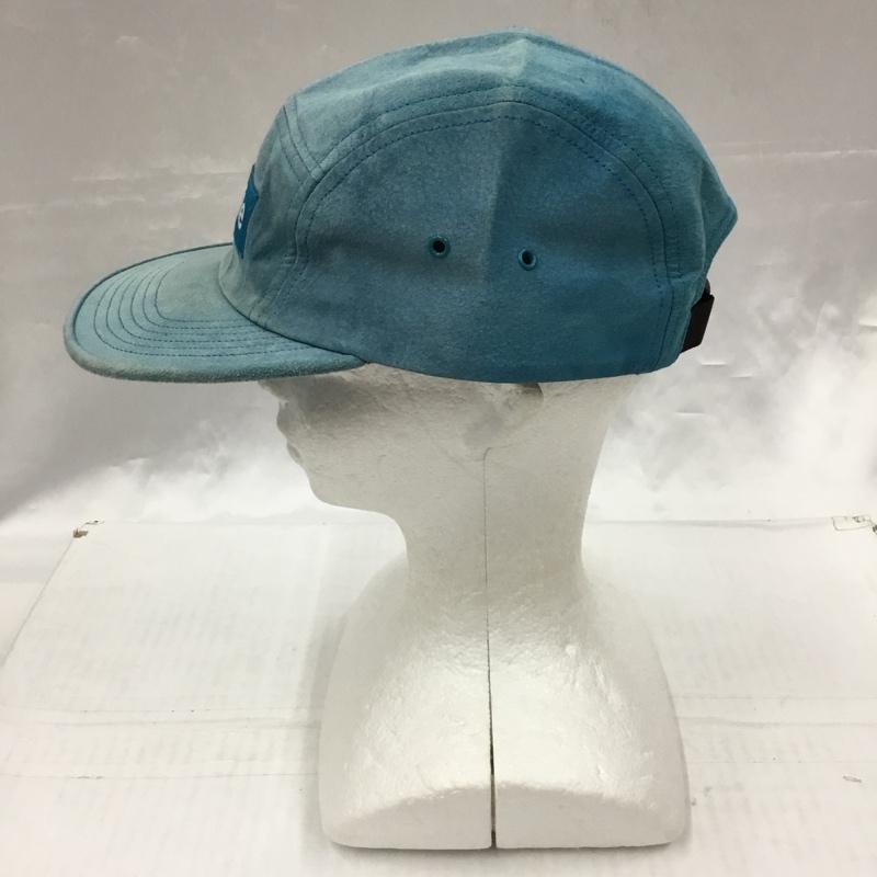 シュプリーム Supreme 帽子 キャップ スエード ボックスロゴ キャンプキャップ ロゴ、文字 水色 / ライトブルー /  メンズ USED 古着 中古 10104187
