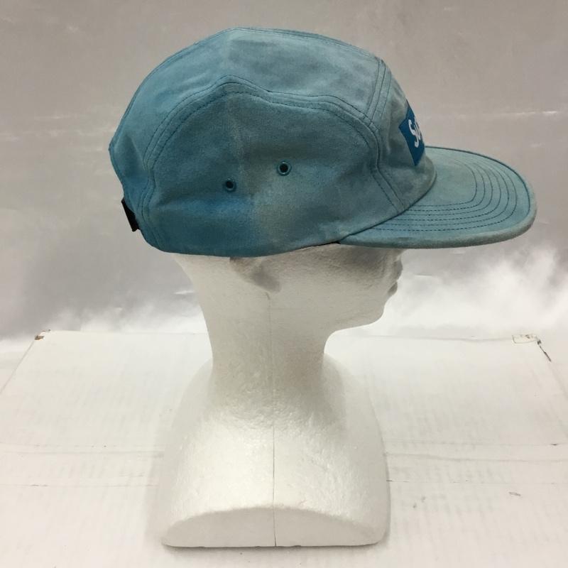 シュプリーム Supreme 帽子 キャップ スエード ボックスロゴ キャンプキャップ ロゴ、文字 水色 / ライトブルー /  メンズ USED 古着 中古 10104187