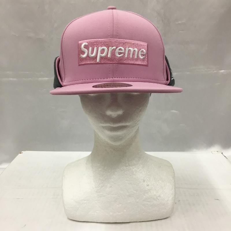 シュプリーム Supreme 帽子 キャップ 20FW WINDSTOPPER NEW ERA 耳当て ロゴ、文字 桃 / ピンク /  メンズ USED 古着 中古 10104190