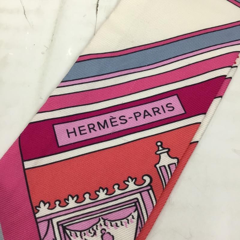 エルメス HERMES ファッション小物 スカーフ、ポケットチーフ ツイリー タイスカーフ 総柄 マルチカラー / マルチカラー /  レディース USED 古着 中古 10104196