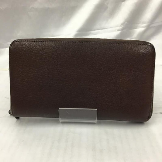 ホワイトハウスコックス WHITE HOUSE COX 財布 長財布 ラウンドファスナー レザー 無地 茶 / ブラウン /  メンズ USED 古着 中古 10104201