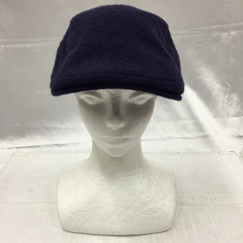 カンゴール KANGOL 帽子 ハンチング 6845BC WOOL 507 XL ワンポイント 紺 / ネイビー /  メンズ USED 古着 中古 10104223