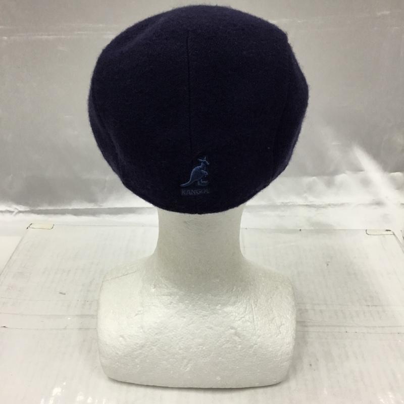カンゴール KANGOL 帽子 ハンチング 6845BC WOOL 507 XL ワンポイント 紺 / ネイビー /  メンズ USED 古着 中古 10104223