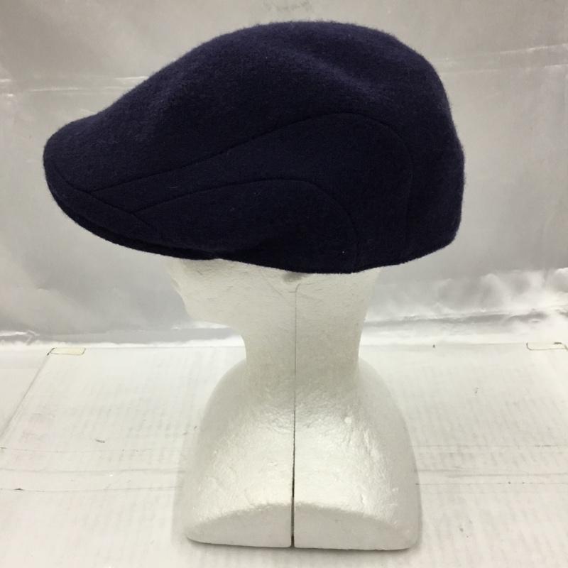 カンゴール KANGOL 帽子 ハンチング 6845BC WOOL 507 XL ワンポイント 紺 / ネイビー /  メンズ USED 古着 中古 10104223