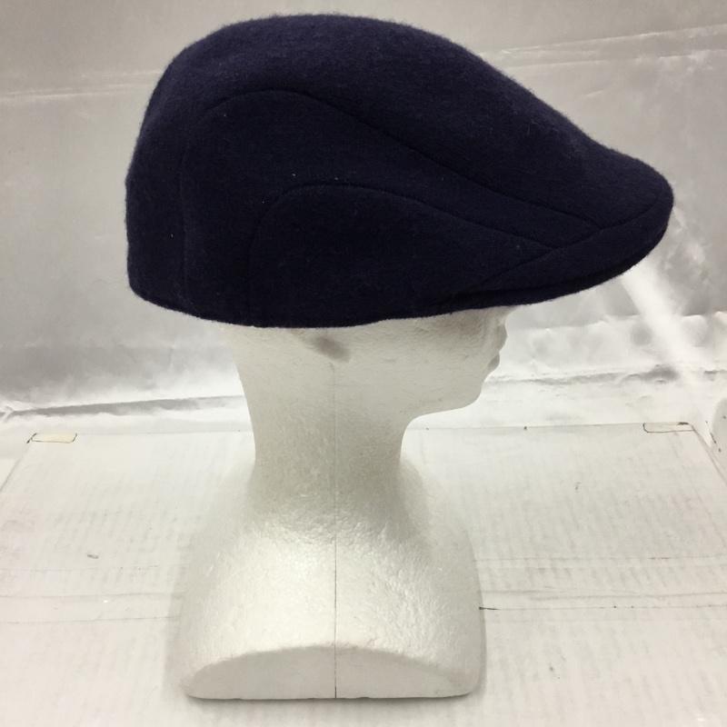 カンゴール KANGOL 帽子 ハンチング 6845BC WOOL 507 XL ワンポイント 紺 / ネイビー /  メンズ USED 古着 中古 10104223