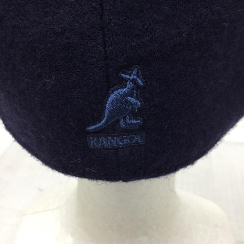 カンゴール KANGOL 帽子 ハンチング 6845BC WOOL 507 XL ワンポイント 紺 / ネイビー /  メンズ USED 古着 中古 10104223