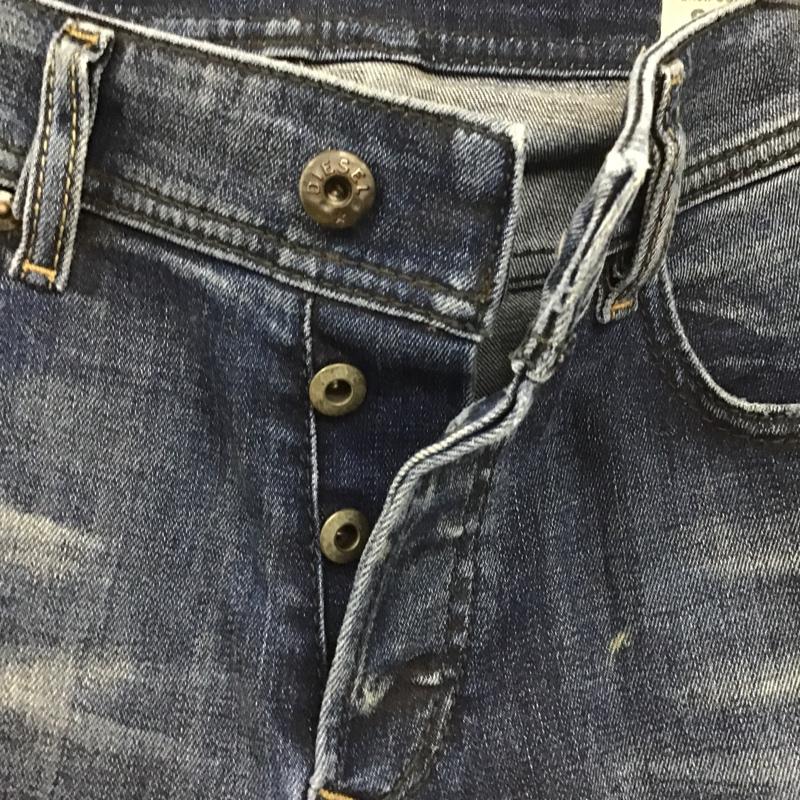 ディーゼル DIESEL パンツ デニム、ジーンズ 27インチ 無地 インディゴ / インディゴ /  メンズ USED 古着 中古 10104225