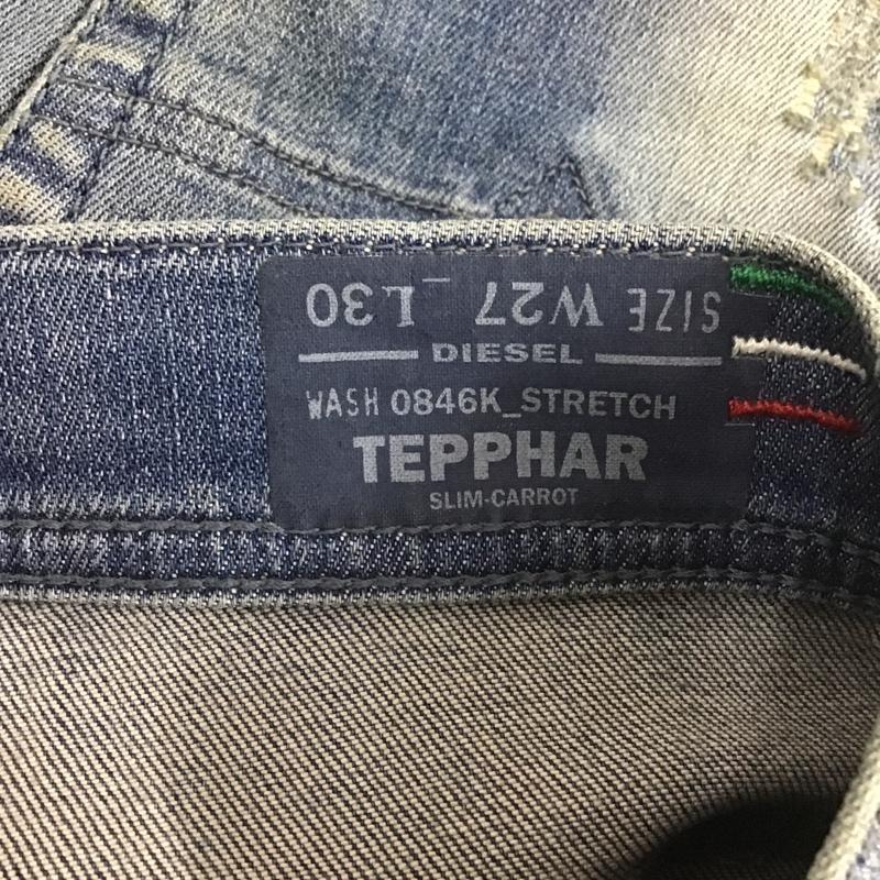 ディーゼル DIESEL パンツ デニム、ジーンズ 27インチ 無地 インディゴ / インディゴ /  メンズ USED 古着 中古 10104226