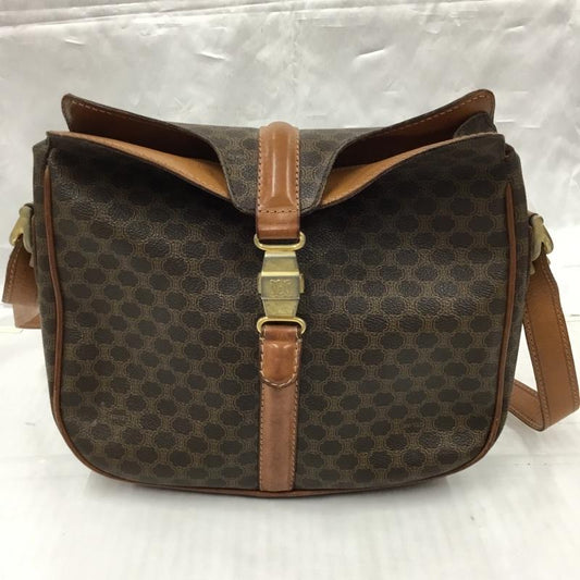セリーヌ CELINE ショルダーバッグ ショルダーバッグ マカダム柄 総柄 茶 / ブラウン /  レディース USED 古着 中古 10104230