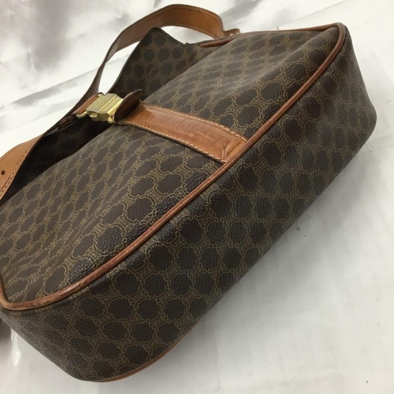 セリーヌ CELINE ショルダーバッグ ショルダーバッグ マカダム柄 総柄 茶 / ブラウン /  レディース USED 古着 中古 10104230