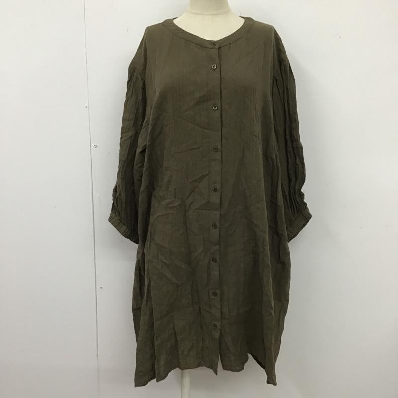 サマンサモスモス Samansa Mos2 ワンピース ひざ丈スカート FREE 無地 茶 / ブラウン /  レディース USED 古着 中古 10104231