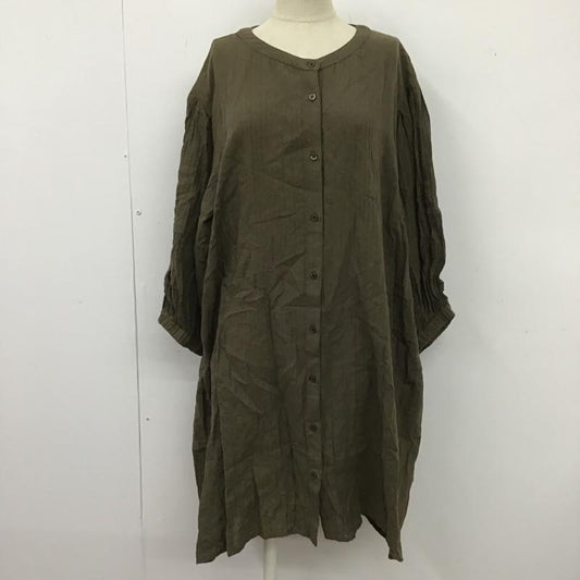サマンサモスモス Samansa Mos2 ワンピース ひざ丈スカート FREE 無地 茶 / ブラウン /  レディース USED 古着 中古 10104231