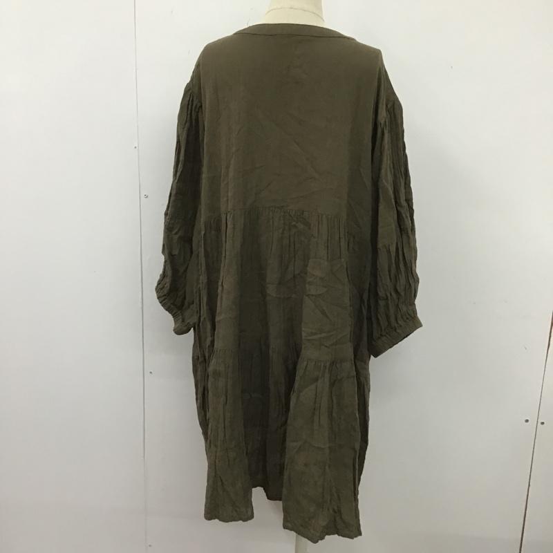 サマンサモスモス Samansa Mos2 ワンピース ひざ丈スカート FREE 無地 茶 / ブラウン /  レディース USED 古着 中古 10104231