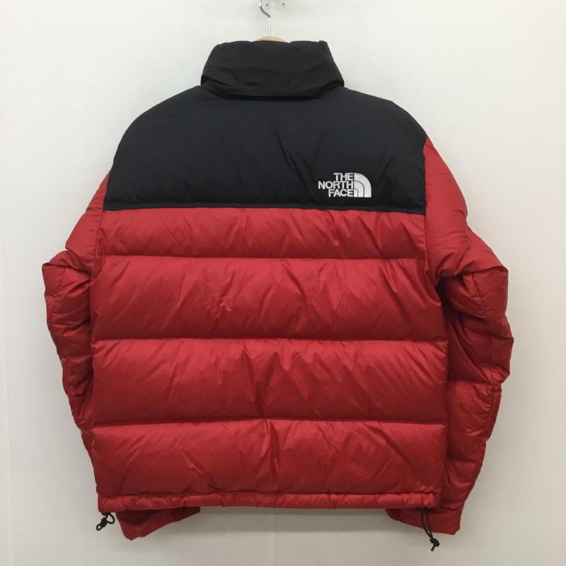 ザノースフェイス THE NORTH FACE ジャケット、上着 ダウンジャケット 1992 RETRO ANNIVERSARY NUPTSE JACKET ヌプシ NF0A7WWB682 タグ付 S ロゴ、文字 黒 / ブラック / X 赤 / レッド /  メンズ USED 古着 中古 10104245