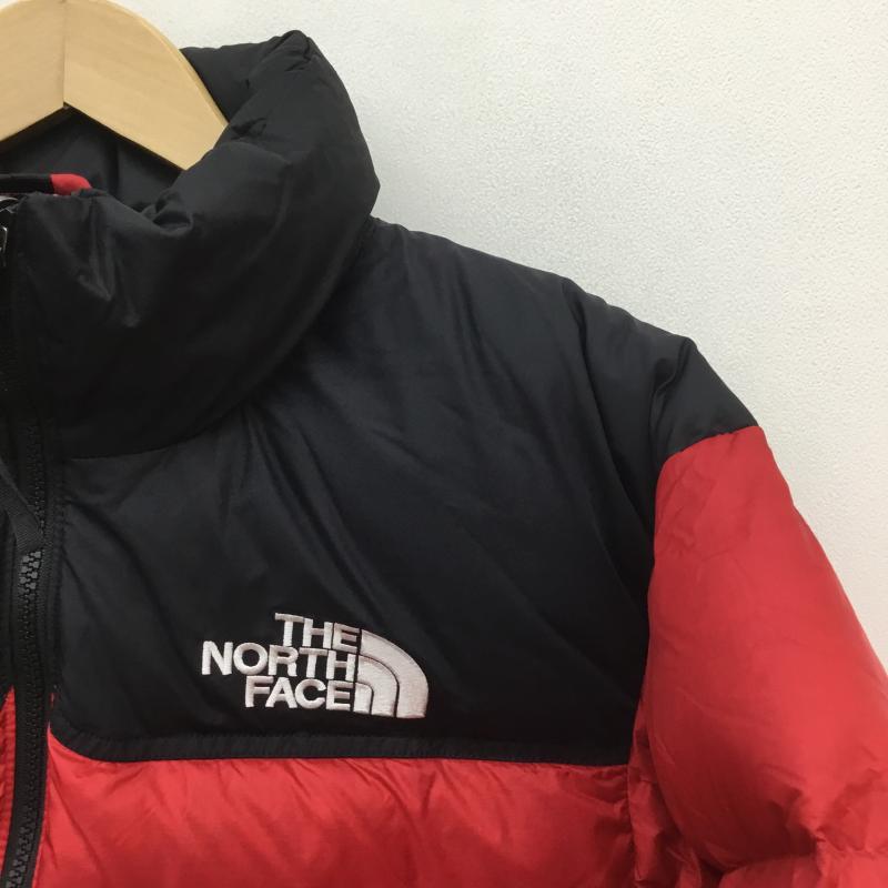 ザノースフェイス THE NORTH FACE ジャケット、上着 ダウンジャケット 1992 RETRO ANNIVERSARY NUPTSE JACKET ヌプシ NF0A7WWB682 タグ付 S ロゴ、文字 黒 / ブラック / X 赤 / レッド /  メンズ USED 古着 中古 10104245