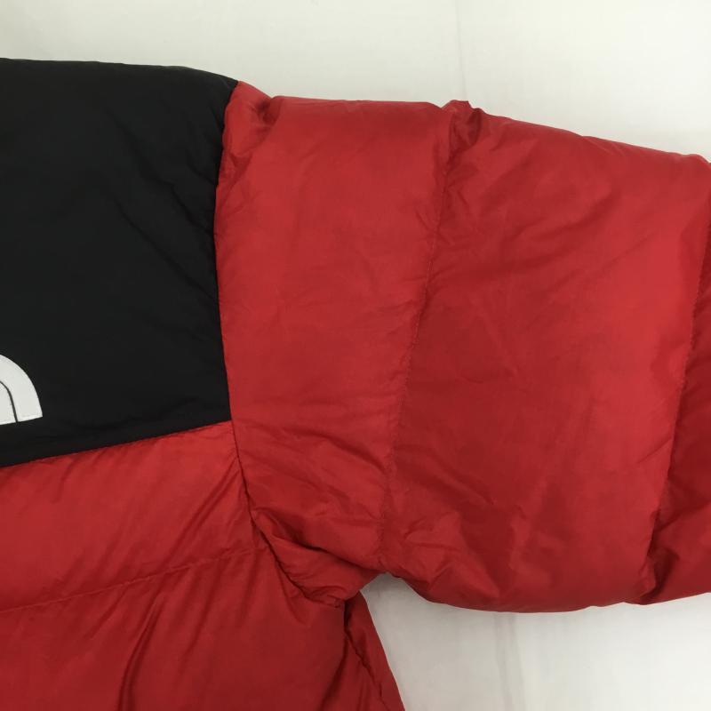 ザノースフェイス THE NORTH FACE ジャケット、上着 ダウンジャケット 1992 RETRO ANNIVERSARY NUPTSE JACKET ヌプシ NF0A7WWB682 タグ付 S ロゴ、文字 黒 / ブラック / X 赤 / レッド /  メンズ USED 古着 中古 10104245
