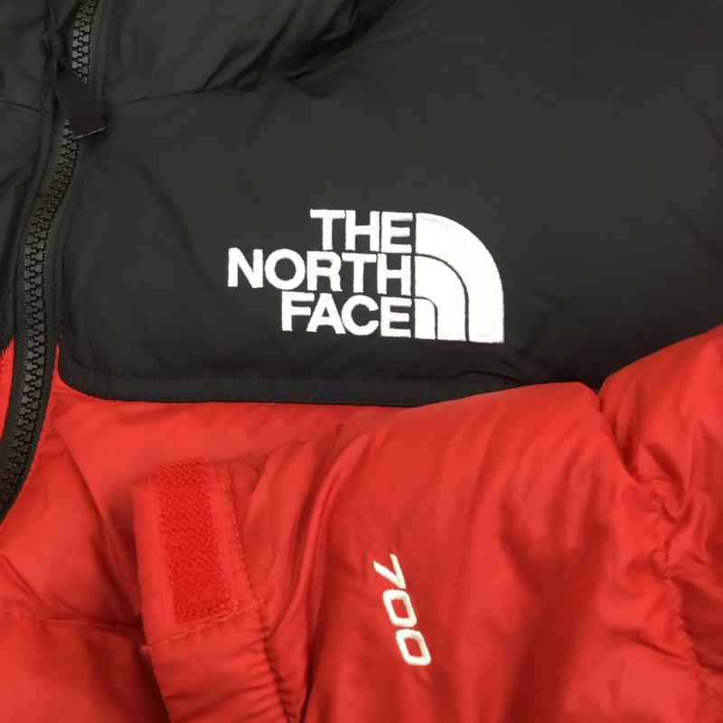 ザノースフェイス THE NORTH FACE ジャケット、上着 ダウンジャケット 1992 RETRO ANNIVERSARY NUPTSE JACKET ヌプシ NF0A7WWB682 タグ付 S ロゴ、文字 黒 / ブラック / X 赤 / レッド /  メンズ USED 古着 中古 10104245