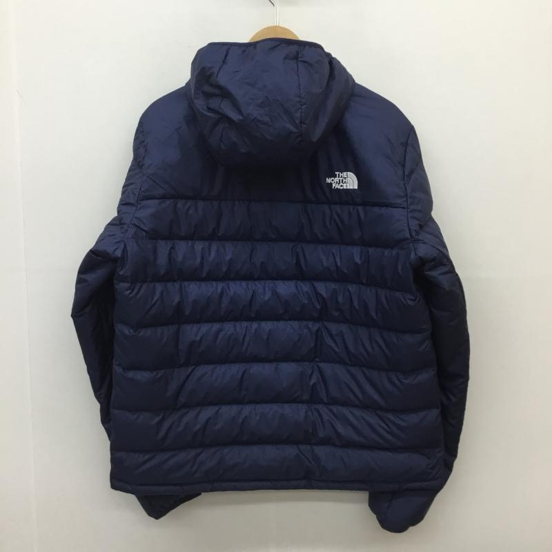 ザノースフェイス THE NORTH FACE ジャケット、上着 ダウンジャケット アコンカグア Aconcagua 2 Hoodie ND52216Z タグ付 L ロゴ、文字 紺 / ネイビー /  メンズ USED 古着 中古 10104248