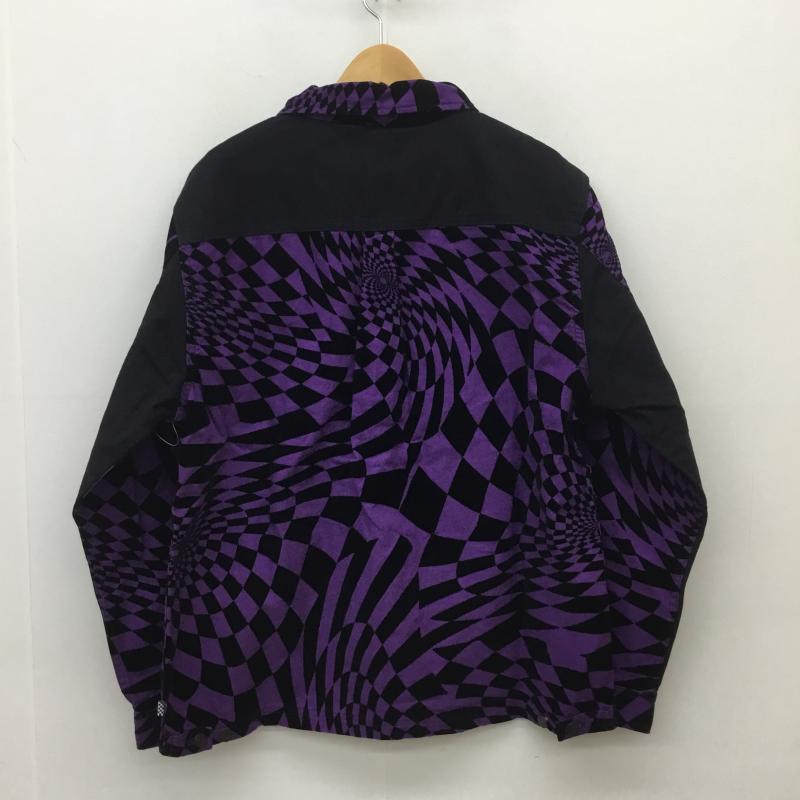 バンズボルト VANS VAULT ジャケット、上着 ジャケット、ブレザー P.A.M パム Spiral Checker Men's Chore Jacket VN0A7SOPY801 XL チェック 黒 / ブラック / X 紫 / パープル /  メンズ USED 古着 中古 10104252
