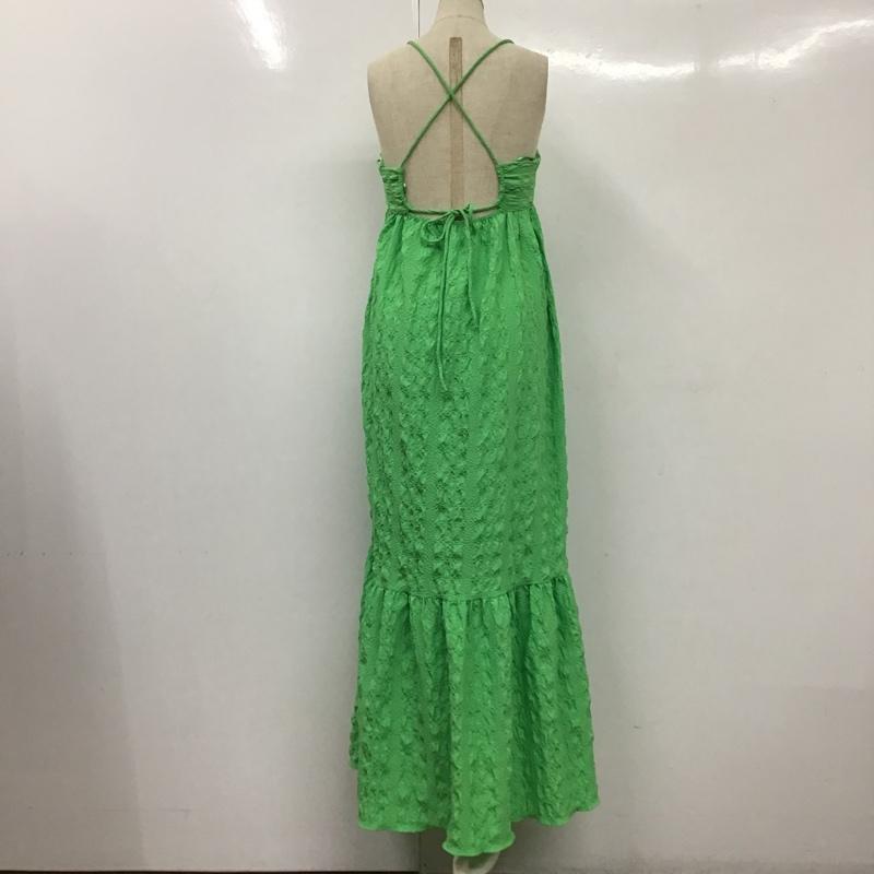 ザラ ZARA ワンピース ロングスカート S 無地 緑 / グリーン /  レディース USED 古着 中古 10104267