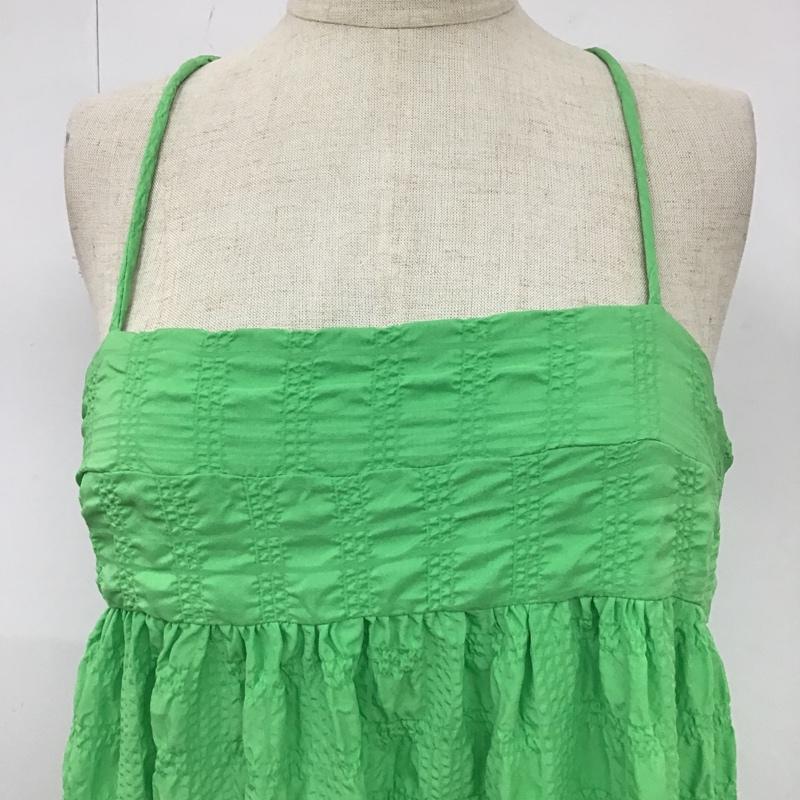 ザラ ZARA ワンピース ロングスカート S 無地 緑 / グリーン /  レディース USED 古着 中古 10104267