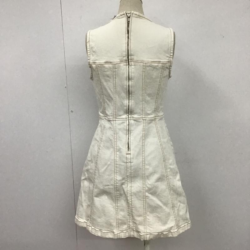ザラ ZARA ワンピース ミニスカート XS 無地 白 / ホワイト /  レディース USED 古着 中古 10104269