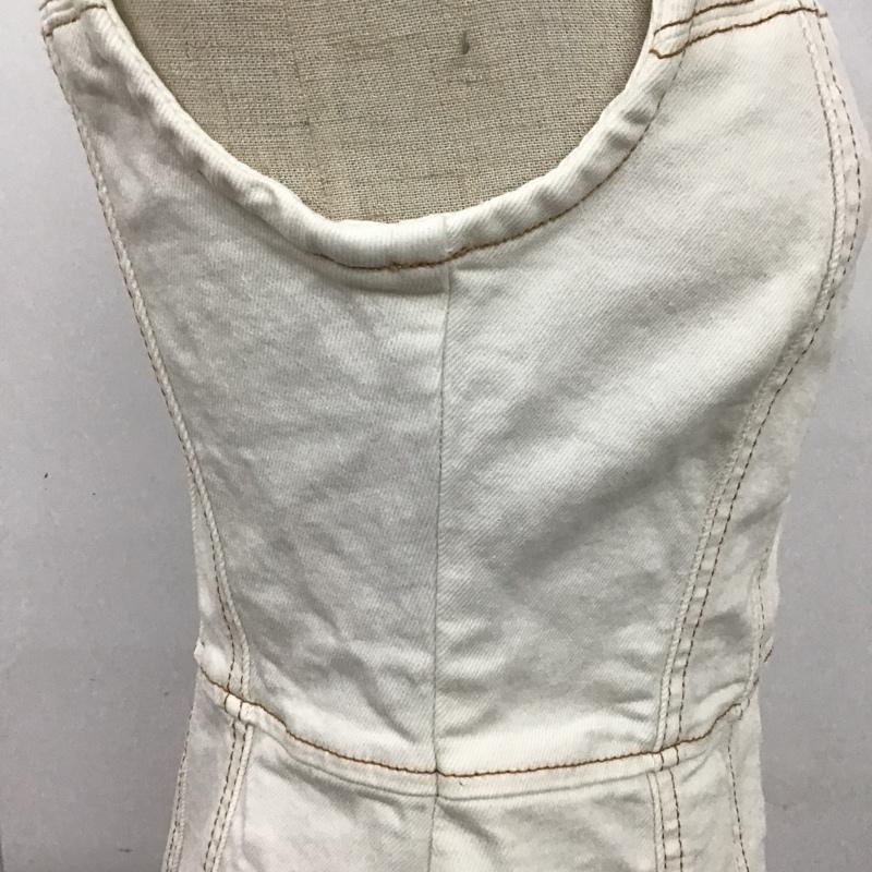 ザラ ZARA ワンピース ミニスカート XS 無地 白 / ホワイト /  レディース USED 古着 中古 10104269