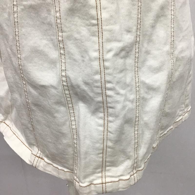 ザラ ZARA ワンピース ミニスカート XS 無地 白 / ホワイト /  レディース USED 古着 中古 10104269