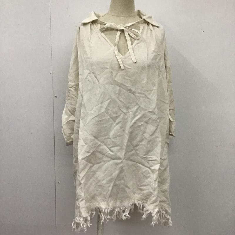 ジーナシス JEANASIS シャツ、ブラウス 七分袖 JS063759CF FREE 無地 黒 / ブラック /  レディース USED 古着 中古 10104277