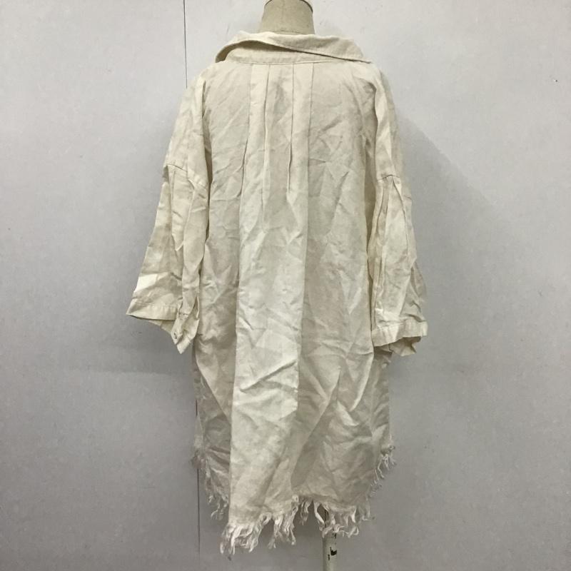ジーナシス JEANASIS シャツ、ブラウス 七分袖 JS063759CF FREE 無地 黒 / ブラック /  レディース USED 古着 中古 10104277