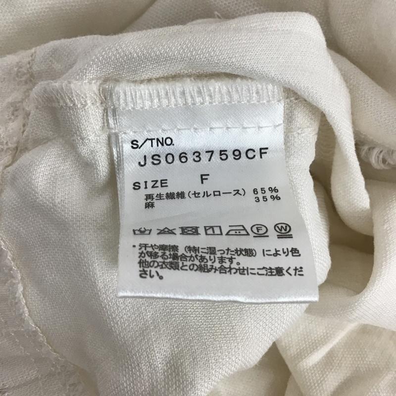 ジーナシス JEANASIS シャツ、ブラウス 七分袖 JS063759CF FREE 無地 黒 / ブラック /  レディース USED 古着 中古 10104277