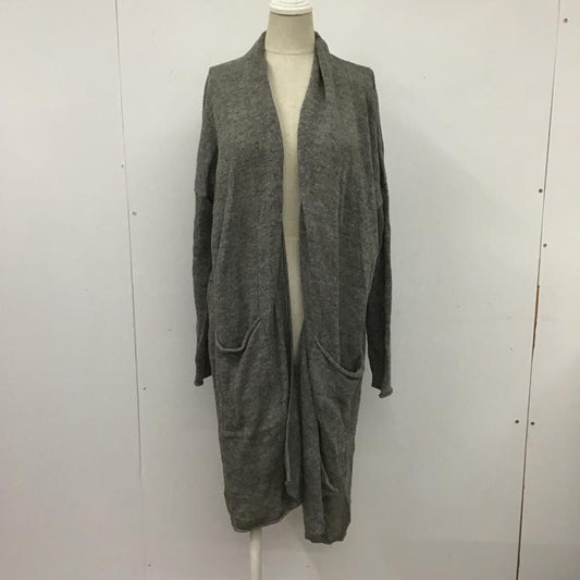 ひより HIYORI カーディガン 長袖 FREE 無地 灰 / グレー /  レディース USED 古着 中古 10104278