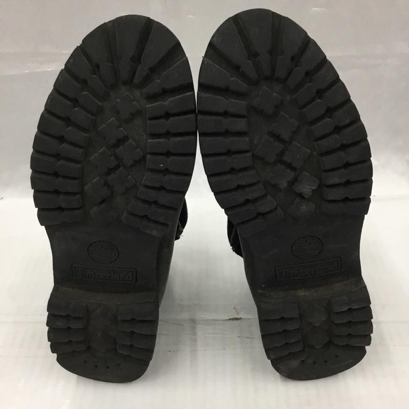 ティンバーランド Timberland ブーツ ショートブーツ 6143R 2way レースアップ 8W ワンポイント 黒 / ブラック / X カーキ / カーキ /  メンズ USED 古着 中古 10104286