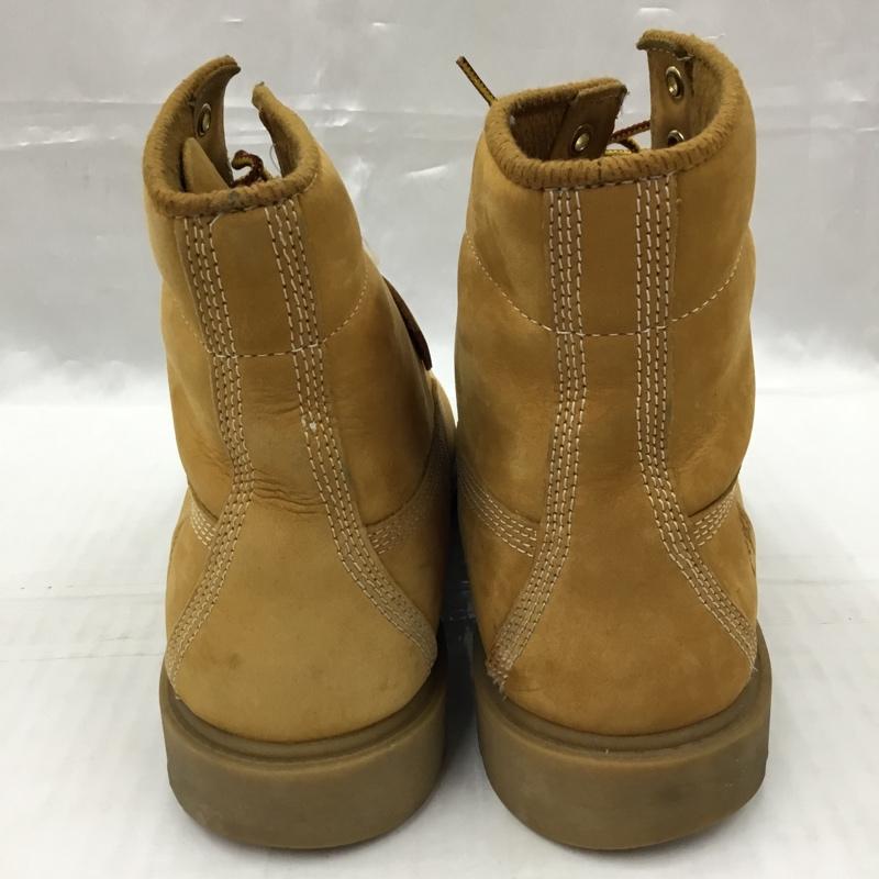 ティンバーランド Timberland ブーツ ショートブーツ 10066 6インチベーシックブーツ 27.5cm レースアップ 27.5cm ワンポイント キャメル / キャメル /  メンズ USED 古着 中古 10104291